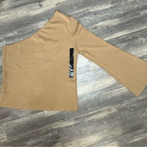 Banana Republic Off-the-Shoulder Camel Sweater NWT